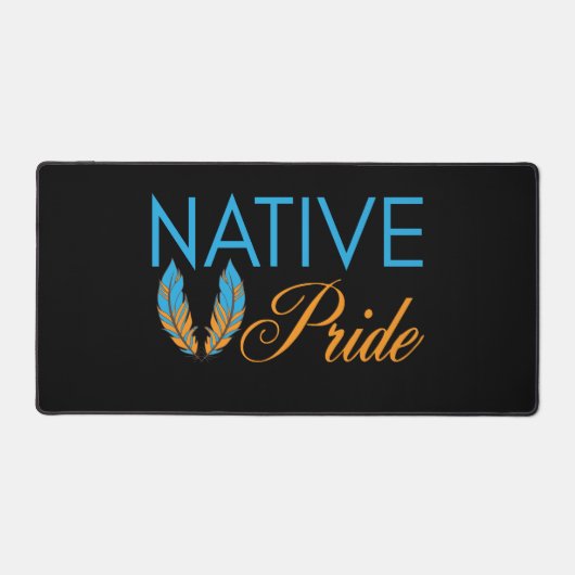 Native Pride Feathers Desk Mat (Voorkant)