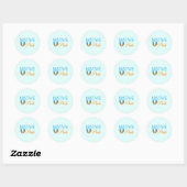 Native Pride Feathers Stickers (rond) (Vel)
