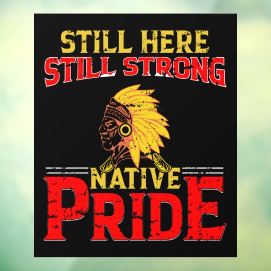 Native Pride Window Cling Raamsticker (Vel 3)