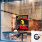 Native Pride Window Cling Raamsticker (Cafe Raam)