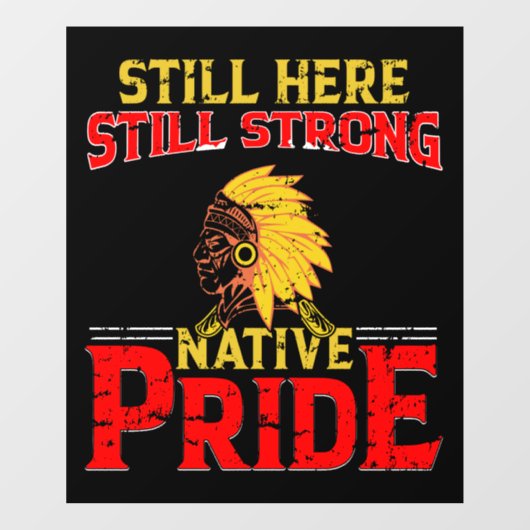 Native Pride Window Cling Raamsticker (Vel)