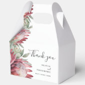 Native Protea Waterverf Floral Boho Botanical Bedankdoosjes (Voorkant)