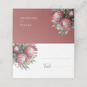 Native Protea Waterverf Floral Boho Botanical Plaatskaartje (Buitenkant ongevouwen)