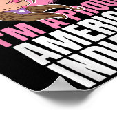 Native Proud American Indian Girl Chief Gift Poster (Hoek)