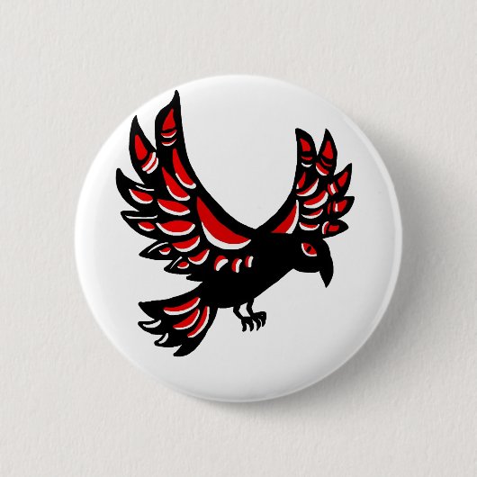 Native Raven Ronde Button 5,7 Cm (Voorkant)