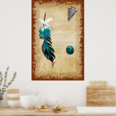 Native Reflections Mixed Media Folk Art Poster (Keuken)