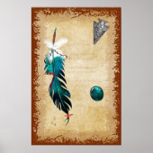 Native Reflections Mixed Media Folk Art Poster (Voorkant)
