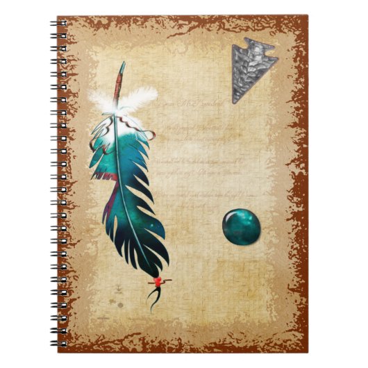 Native Reflections voor Native American Art Notitieboek (Voorkant)