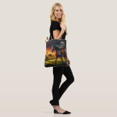 Native Rider bij zonsondergang Tote Bag (Op model)