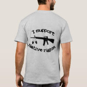 Native Rights van de steun T-shirt (Achterkant)