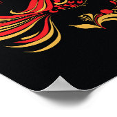 Native russian bird ornament poster (Hoek)