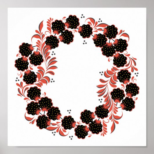 Native russian ornament poster (Voorkant)