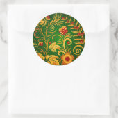 Native russian ornament ronde sticker (Tas)