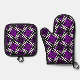 Native Sacred Winds in Purple Ovenwant & Pannenlap Set