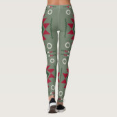 Native Santa Pattern Leggings (Achterkant)