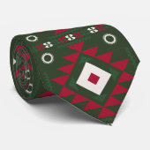 Native Santa Pattern Stropdas (Opgerold)