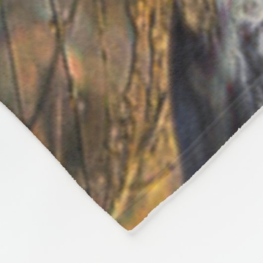 Native Shaman Spirit Animal Shield Plush Fleece Deken (Hoek)