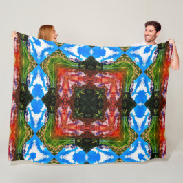 Native Shaman Tribal Elements Mandala Quilt Fleece Deken