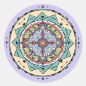 Native Shapes Mandala Sticker (Voorkant)