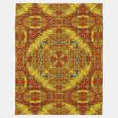 Native Shoshone Sun Spirit Sand Mandala Art Fleece Deken (Voorkant)
