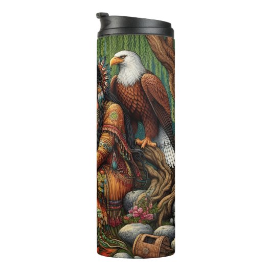 Native Silent Reflection beroemd gemaakt door Fore Thermosbeker (Geroteerd rechts)