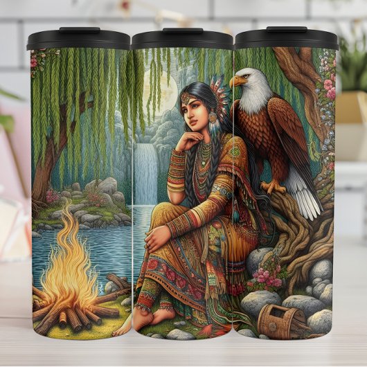 Native Silent Reflection beroemd gemaakt door Fore Thermosbeker