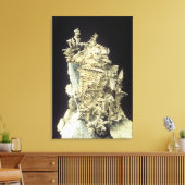 Native Silver (Ag) op kalksteen, Canada Canvas Afdruk (Insitu (Woonkamer))