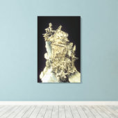 Native Silver (Ag) op kalksteen, Canada Canvas Afdruk (Insitu (Houten vloer))