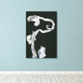 Native Silver Canvas Afdruk (Insitu (Houten vloer))