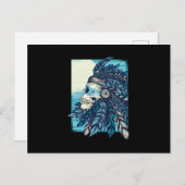 Native Skull Briefkaart (Voorkant / Achterkant)