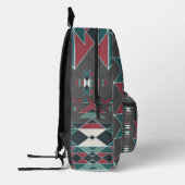 Native Southwestern Indian Art Blanket Design Bedrukte Rugzak (Links)