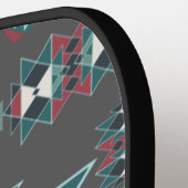 Native Southwestern Indian Art Blanket Design Pickleball Paddle (Links Detail)