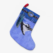 Native Spirit "Blue Jay" kerststop Kleine Kerstsok (Voorkant (Hangend))