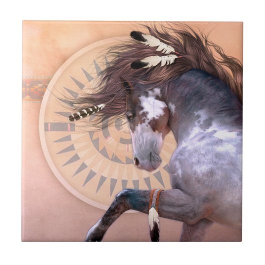 Native Spirit I Art Tile Tegeltje (Voorkant)