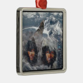 Native Spirit in Alaska Metalen Ornament (Rechts)