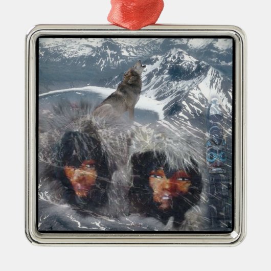 Native Spirit in Alaska Metalen Ornament (Voorkant)