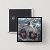 Native Spirit in Alaska Vierkante Button 5,1 Cm (Voorkant /achterkant)