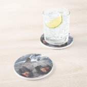 Native Spirit in Alaska Zandsteen Onderzetter (Zijkant)