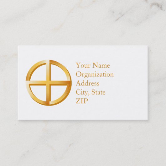 Native Spiritualiteit 3,5" x 2,0" Visitekaartje (Voorkant)