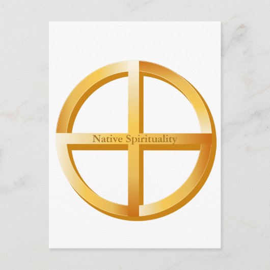 Native Spiritualiteit 5.6" x 4.25" Briefkaart (Voorkant)
