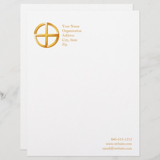 Native Spiritualiteit 8.5" x 11" Custom Briefhoofd (Voorkant / Achterkant)