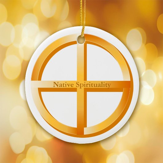 Native spiritualiteit keramisch ornament