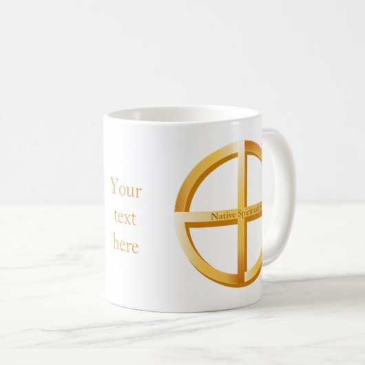 Native spiritualiteit koffiemok (Voorkant rechts)