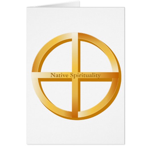Native Spirituality 4" x 5,6" Wenskaart (Voorkant)