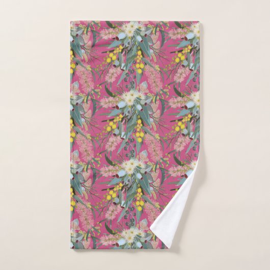 Native Struik Blooms Pink Bad Handdoek (Handdoek)