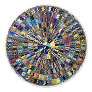 Native Sun Swirl Ceramic Knob Keramische Knop