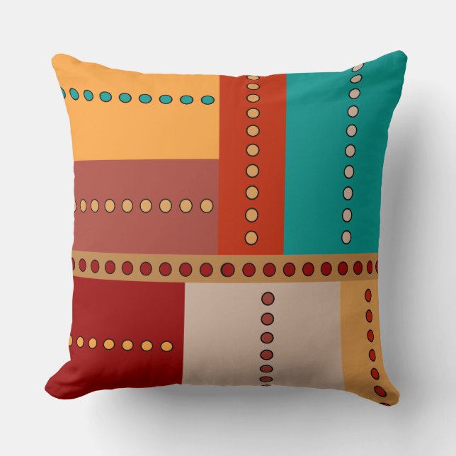 Native Sunshine Geometric Kussen (Voorkant)