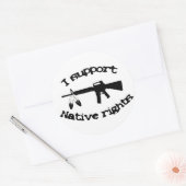 Native Support-sticker Ronde Sticker (Envelop)