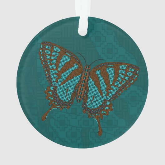 Native Swallowtail Acryl Ornament (achterkant)
