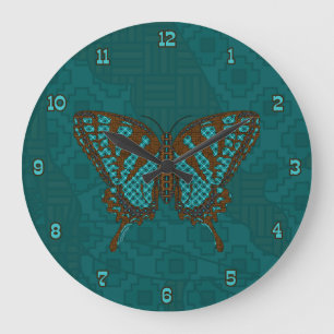 Native Swallowtail Clock Grote Klok
